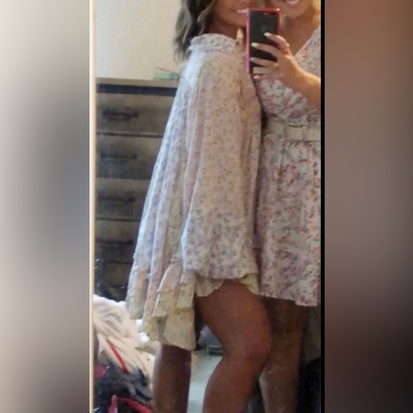 Free people floral patchwork ruffle tunic - Picture 2 of 6